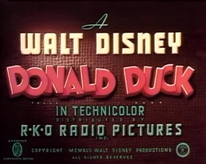     :   - (Donald Duck)