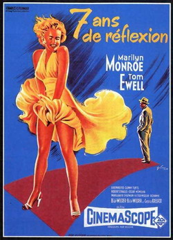 Платье Мэрилин Монро Поднимает Ветер – Зуд Седьмого Года (1955)