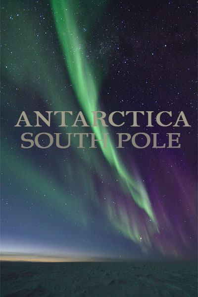  .    - South Pole. Night in Antarctica